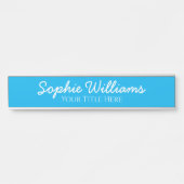 Manuscript Vette Witte Doopvonten Naam Titel op Bl Deurbordje (Voorkant)