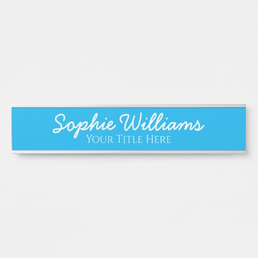 Manuscript Vette Witte Doopvonten Naam Titel op Bl Deurbordje (Voorkant)