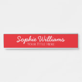 Manuscript Vette Witte Doopvonten Naam Titel op He Deurbordje (Voorkant)