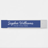 Manuscript Vette Witte Doopvonten Naam Titel op Na Deurbordje (Voorkant)