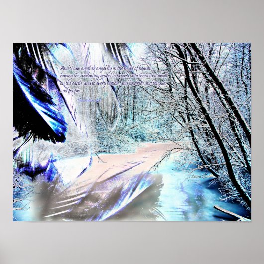 Manuscript voor 'Angel's Reflection' Poster (Voorkant)