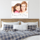 Manuscript voor beties en foto's van mammie en mij canvas afdruk (Insitu (Slaapkamer))