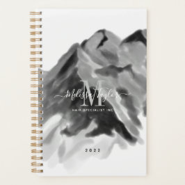 Manuscript voor Black and White Waterverf Mountain Planner