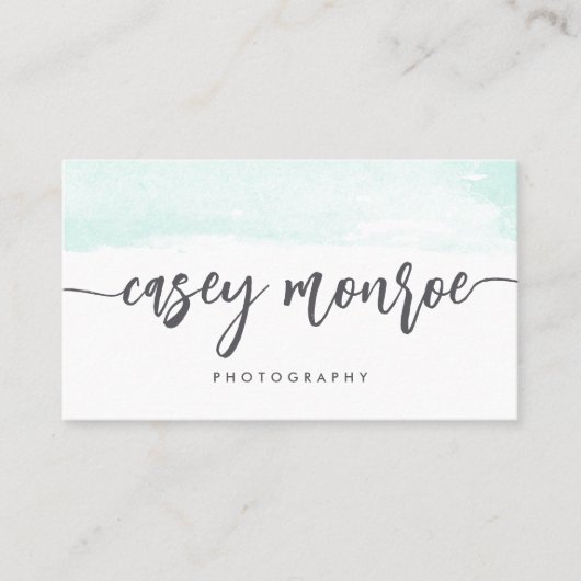 Manuscript voor de handtekening van Mint & Gray Wa Visitekaartje (Voorkant)