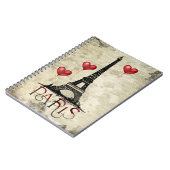 Manuscript voor Eiffel Tower en Red Heart-ballonne Notitieboek (Linkerzijde)