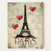 Manuscript voor Eiffel Tower en Red Heart-ballonne Planner (Achterkant)