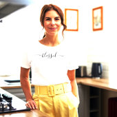 Manuscript voor gebluste meisjes t-shirt