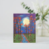 Manuscript voor moon en rivier briefkaart (Staand voorkant)