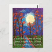 Manuscript voor moon en rivier briefkaart (Voorkant / Achterkant)