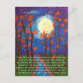 Manuscript voor moon en rivier briefkaart (Voorkant)