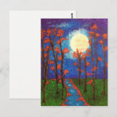 Manuscript voor moon en rivier briefkaart (Voorkant / Achterkant)