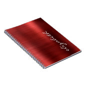 Manuscript voor ruby Red Brushed Metal Signature Notitieboek (Rechterzijde)