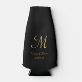 Manuscript voor zwart en goudlegant zwart-wit flesjeskoeler (Voorkant)