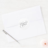 Manuscript W Monogram Labels (zilver / zwart) (Envelop)