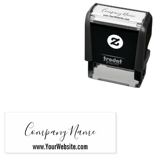 Manuscript website van Business Company Name Sjabl Zelfinktende Stempel (In situ)