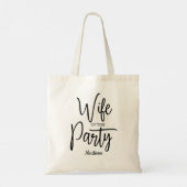 Manuscript Wife van de Partij Bachelorette Tote Bag (Achterkant)