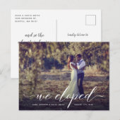 Manuscript wij het Briefkaart van de Aankondiging (Voorkant / Achterkant)