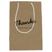 Manuscript Zakelijke onderneming Promoting Bedankt Medium Cadeauzakje (Voorkant)