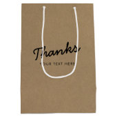 Manuscript Zakelijke onderneming Promoting Bedankt Medium Cadeauzakje (Achterkant)