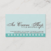 manuscriptICE CREAM klantenloyaliteitskaart Klantenkaartje (Achterkant)