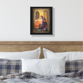 Manuscriptie voor zwart studeren canvas afdruk (Insitu (Slaapkamer))