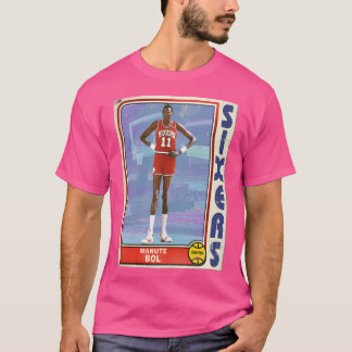 Manute Bol Retro Style 90S Basketball Kaart Classi T-shirt