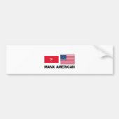 Manx American Bumpersticker (Voorkant)