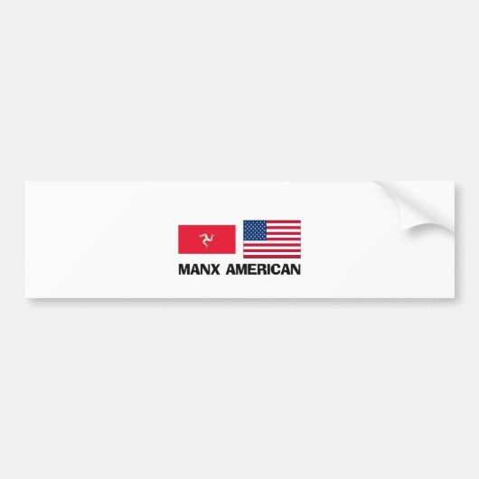 Manx American Bumpersticker (Voorkant)