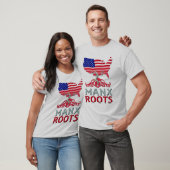 Manx American Roots, eiland Man T-shirt (Unisex)