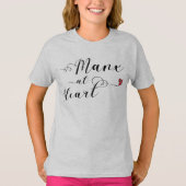 Manx at Heart, eiland Man T-shirt (Voorkant)