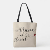 Manx at Heart Grocery Bag, eiland Man Tote Bag (Achterkant)
