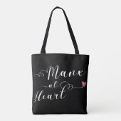Manx at Heart Grocery Bag, eiland Man Tote Bag (Achterkant)