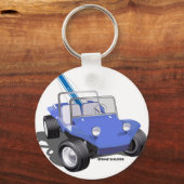 Manx Blue met Surfboard Sleutelhanger (Voorkant)