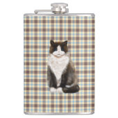 manx cat bi-col heupfles (Voorkant)