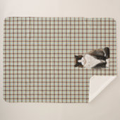 manx cat bi-col sherpa deken (Voorkant (horizontaal))