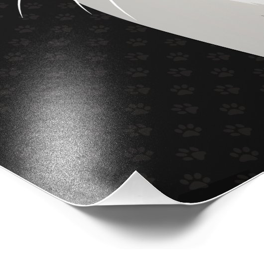 Manx Cat Cartoon Paws Foto Afdruk (Hoek)