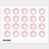 Manx Cat Couple Ronde Sticker (Vel)