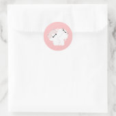 Manx Cat Couple Ronde Sticker (Tas)