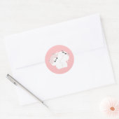Manx Cat Couple Ronde Sticker (Envelop)