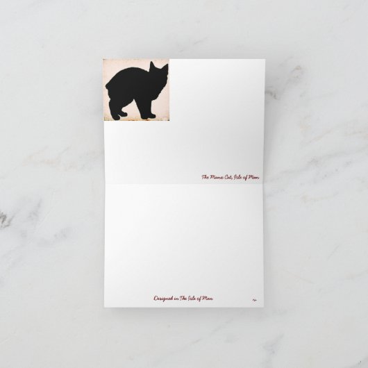 Manx Cat Groeten Kaarten (Binnen)