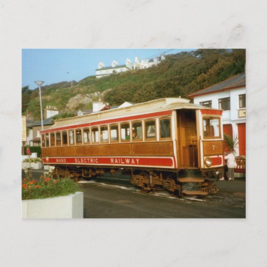 Manx Electric Railway, eiland Man Briefkaart (Voorkant)