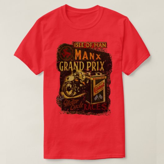Manx Motorcycle Races Isle of Man TT T-shirt (Design voorkant)