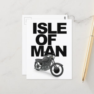 Manx motorfietser briefkaart