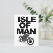 Manx motorfietser briefkaart (Staand voorkant)