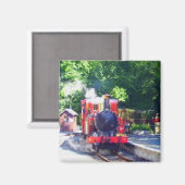 Manx stoomtreinmagneet magneet (Voorkant / Achterkant)