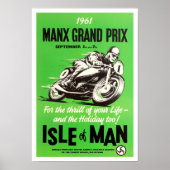 Manx TT-eiland van Man racing Poster (Voorkant)