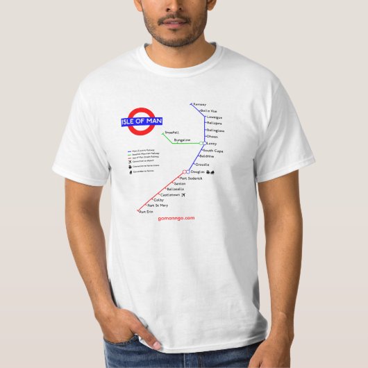 Manx Underground T-shirt (Voorkant)