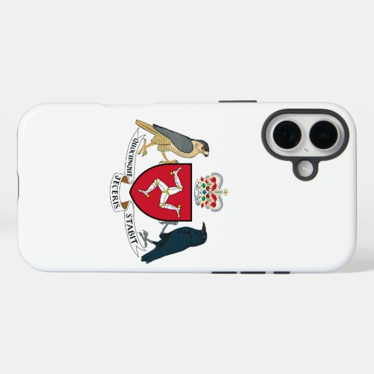 Manx wapenmantel Case-Mate iPhone case (Achterkant (horizontaal))