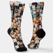 Many Cats  Sokken (Gebogen)