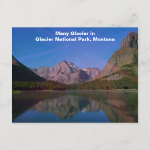 Many Glacier in Glacier National Park, Montana Briefkaart
